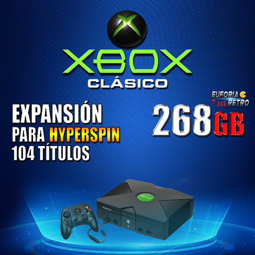 SISTEMA XBOX CLÁSICO 268GB | EXPANSIÓN PARA HYPERSPIN